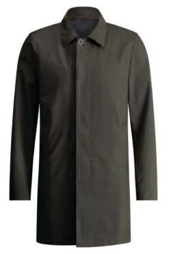 Joe Raincoat Kaki Grey -Kleding Winkel joe raincoat cakigrey exposar front