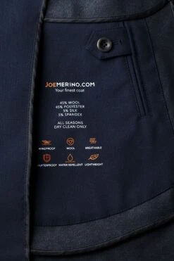 Joe Raincoat Dark Navy -Kleding Winkel joe raincoat navy detail icons