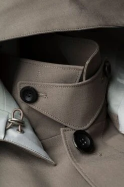 Joe Raincoat Taupe -Kleding Winkel joe raincoat taupe detail hoodie