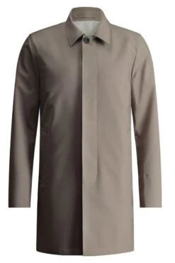 Joe Raincoat Taupe -Kleding Winkel joe raincoat taupe exposar front