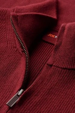 Joe RibZip Barolo -Kleding Winkel joe rib zip barolo hals web