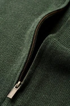Joe Ribzip British Green -Kleding Winkel joe rib zip british green rits web
