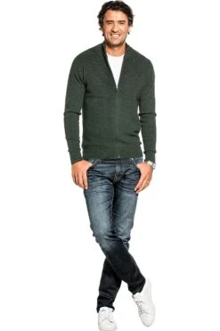 Joe Ribzip British Green -Kleding Winkel joe ribzip vest british green 002
