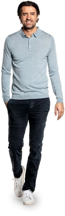 Riva Buttons Long Sleeve Hazy Blue 7 Riva Buttons Long Sleeve Hazy Blue -Kleding Winkel joe riva b long hazyblue broek