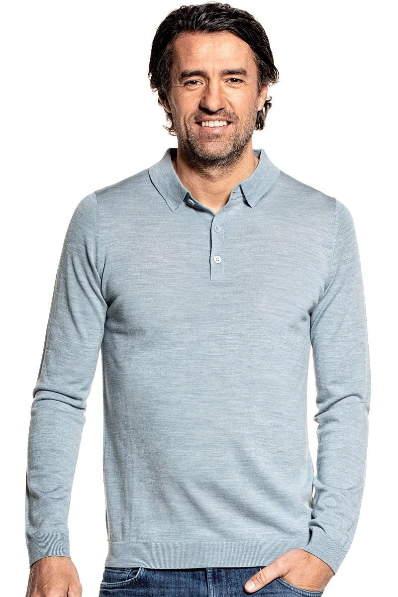 Riva Buttons Long Sleeve Hazy Blue 1 Riva Buttons Long Sleeve Hazy Blue