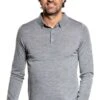 Riva Buttons Long Sleeve Silver Grey