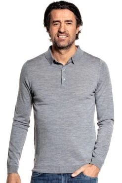 Riva Buttons Long Sleeve Silver Grey