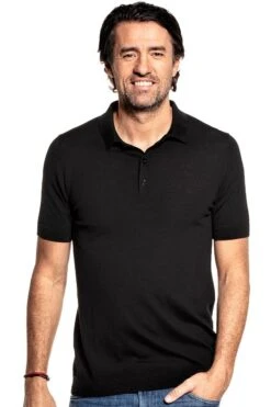 Riva Buttons Short Sleeve Deep Black