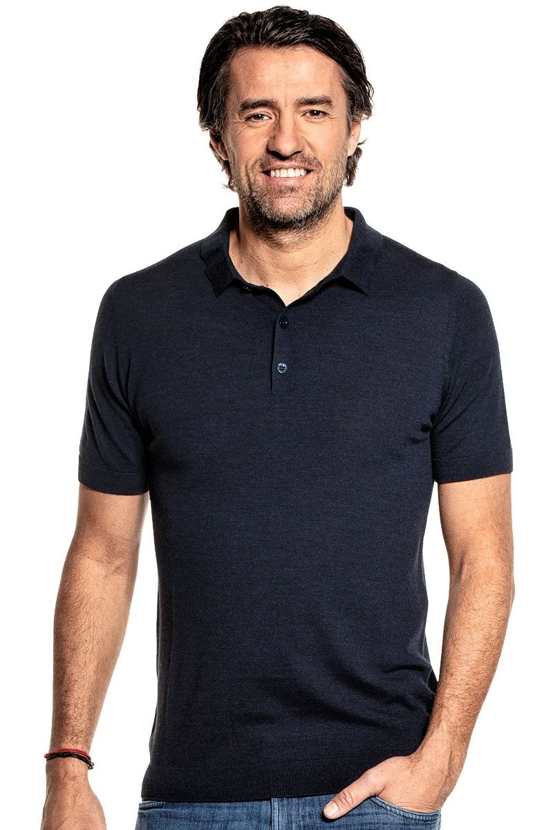 Riva Buttons Short Sleeve True Navy 1 Riva Buttons Short Sleeve True Navy