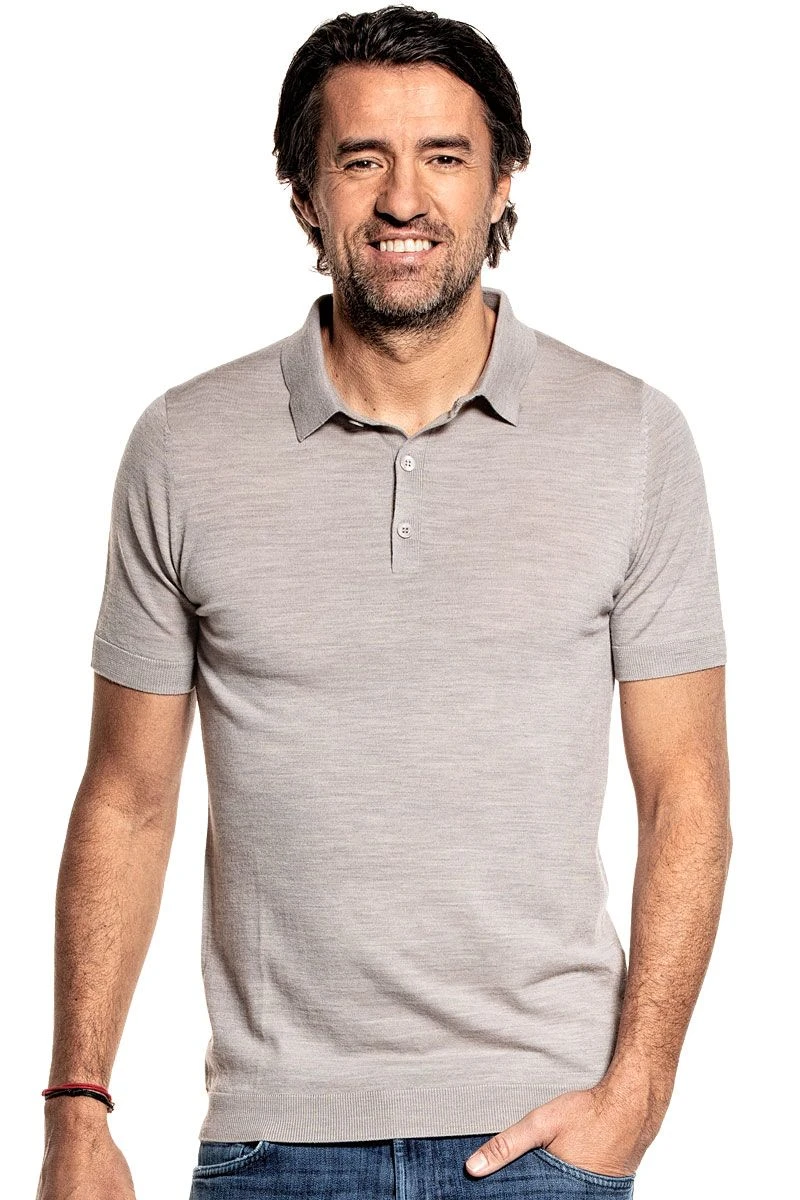 Riva Buttons Short Sleeve Windsor Beige 1 Riva Buttons Short Sleeve Windsor Beige