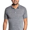 Riva Buttons Short Sleeve Mid Grey
