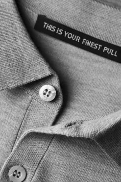 Riva Buttons Short Sleeve Mid Grey -Kleding Winkel joe riva button short midgrey detail