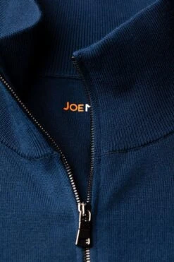 Riva Cardigan Zip Bright Navy -Kleding Winkel joe riva cardiganzip brightnavy hals