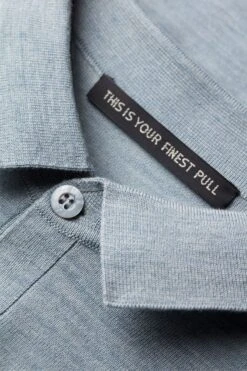 Riva Buttons Short Sleeve Hazy Blue -Kleding Winkel joe riva hazyblue detail