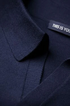 Joe Riva Long Sleeve Navy Blue 8 Joe Riva Long Sleeve Navy Blue -Kleding Winkel joe riva navyblue kraag long short 1