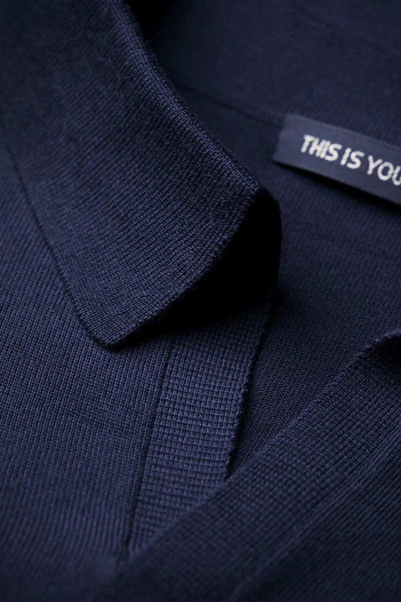 Joe Riva Long Sleeve Navy Blue 4 Joe Riva Long Sleeve Navy Blue - Afbeelding 4