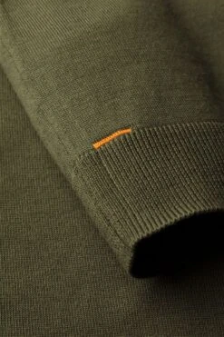 Joe Riva Crew Short Sleeve Classy Moss -Kleding Winkel joe riva round armyclassic detail 2 stof