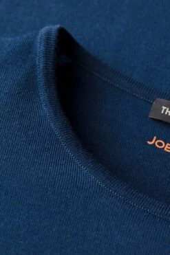 Joe Riva Crew Short Sleeve Bright Navy -Kleding Winkel joe riva round brightblue detail