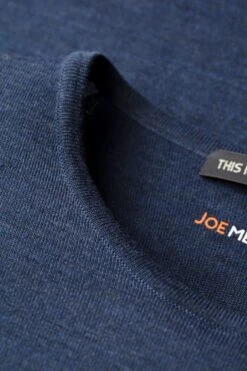 Joe Riva Crew Short Sleeve Summernight Navy -Kleding Winkel joe riva round summernightnavy detail