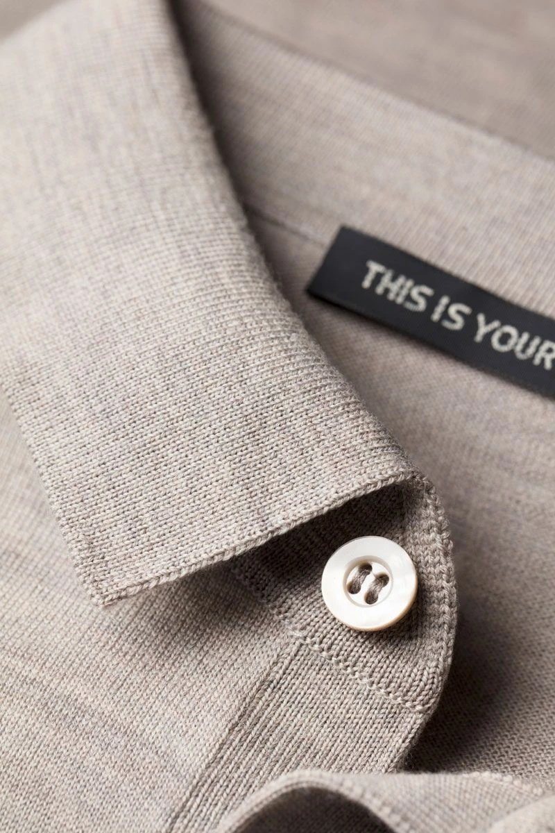 Riva Buttons Short Sleeve Windsor Beige 4 Riva Buttons Short Sleeve Windsor Beige - Afbeelding 4