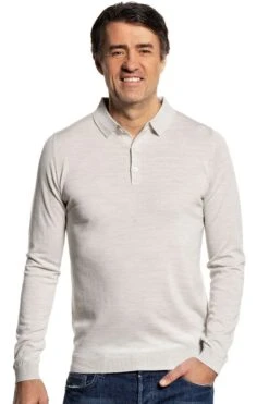 Riva Buttons Long Sleeve Clean Cement