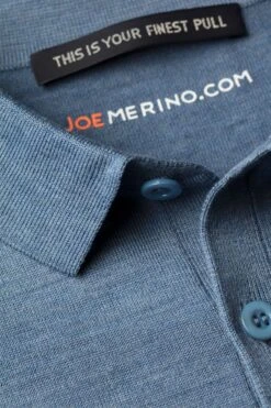 Riva Buttons Long Sleeve Ice Blue -Kleding Winkel joe rivabuttonslongsleeve iceblue detail kraag