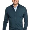 Joe Riva Cardigan Zip Proud Peacock