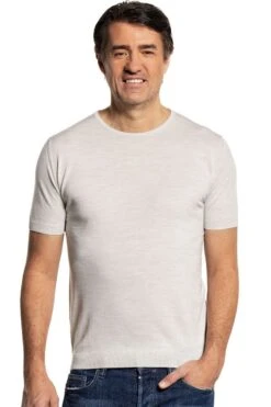 Riva Crew Short Sleeve Clean Cement