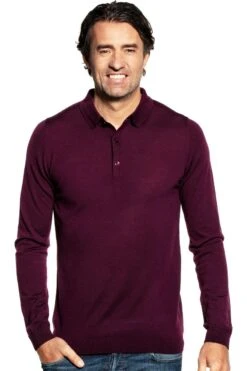 Riva Buttons Long Sleeve Red Cabbage