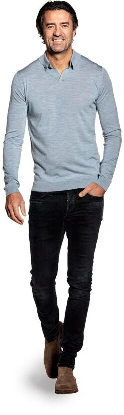 Riva Long Sleeve Hazy Blue