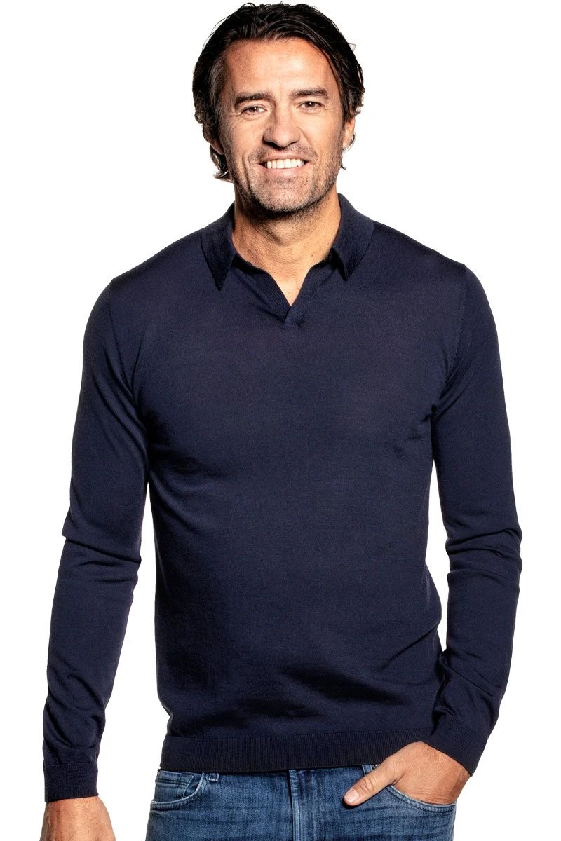 Joe Riva Long Sleeve Navy Blue 1 Joe Riva Long Sleeve Navy Blue