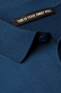 Joe Riva Buttons Long Sleeve Bright Navy -Kleding Winkel joe rivalongbuttonup brightnavy macro