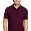 Riva Buttons Short Sleeve Red Cabbage