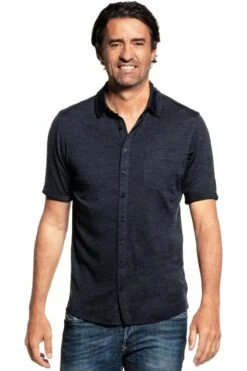 Joe Shirt Button Up Short Sleeve Blue Whale