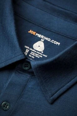 Shirt Polo Long Sleeve Bright Blue -Kleding Winkel joe shirt buttonup brightblue detail02 2