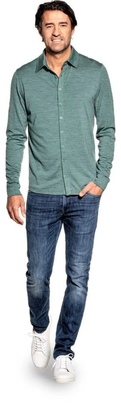Kleding Winkel -Kleding Winkel joe shirt buttonup cloudforest staand