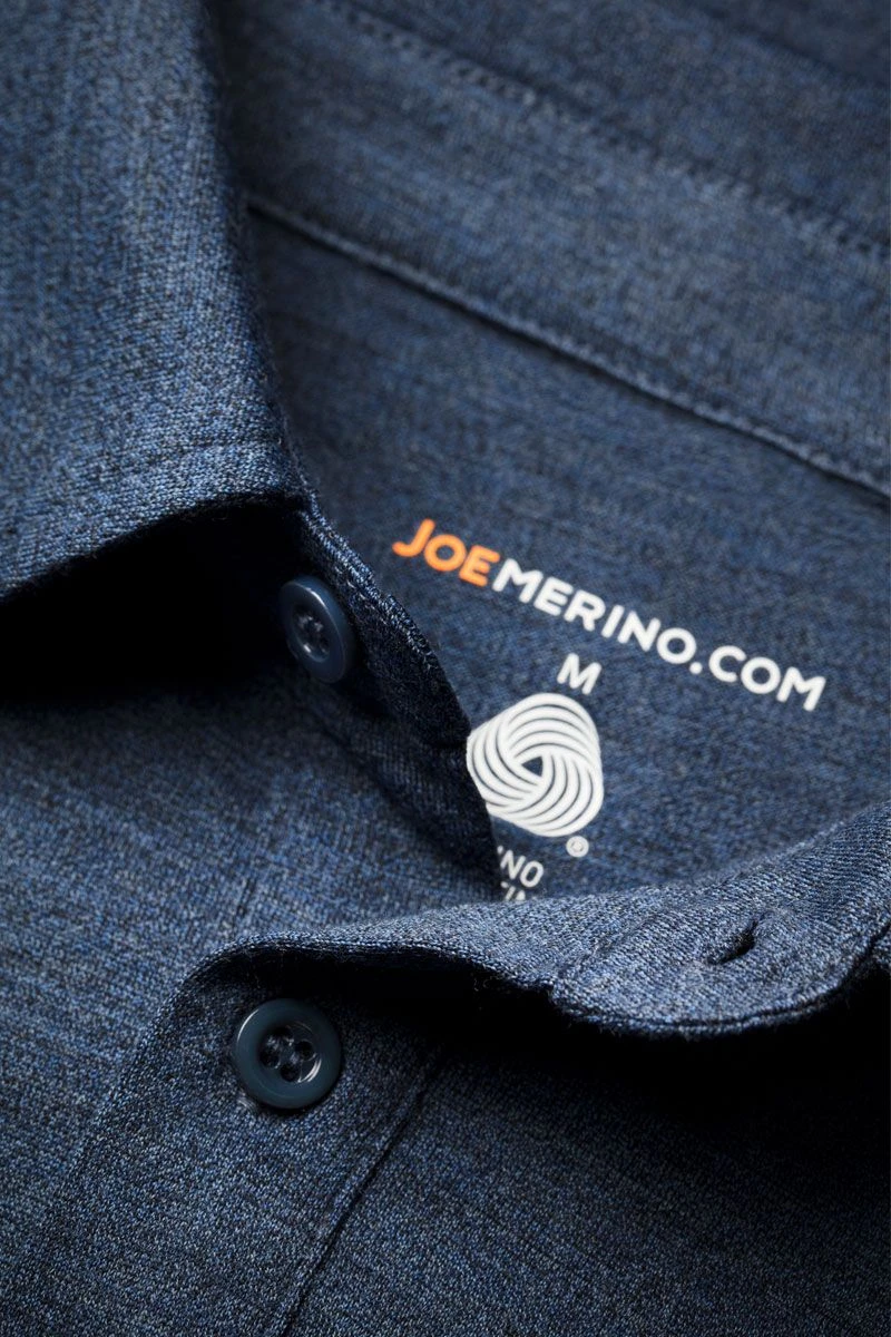 Joe Shirt Button Up Coastal Blue 4 Joe Shirt Button Up Coastal Blue - Afbeelding 4