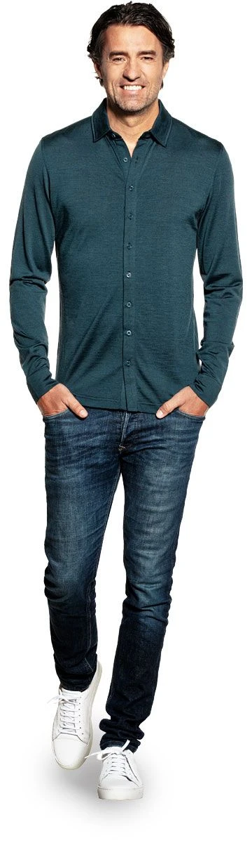 Joe Shirt Button Up Proud Peacock 2 Joe Shirt Button Up Proud Peacock - Afbeelding 2