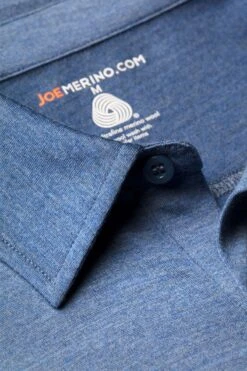 Shirt Polo Short Sleeve Yacht Blue -Kleding Winkel joe shirt buttonup yachtblue detail02 1