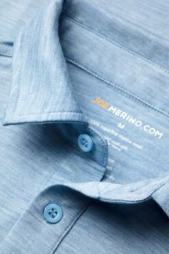 Joe Shirt Button Up Glacier Blue -Kleding Winkel joe shirt glacierblue polo02 web 1