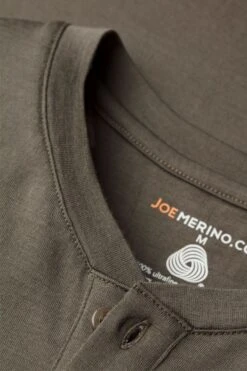 Shirt Henley Short Sleeve Military -Kleding Winkel joe shirt henley short military detail01