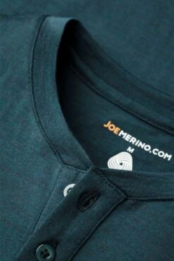 Shirt Henley Short Sleeve Proud Peacock -Kleding Winkel joe shirt henley short proudpeacock detail01