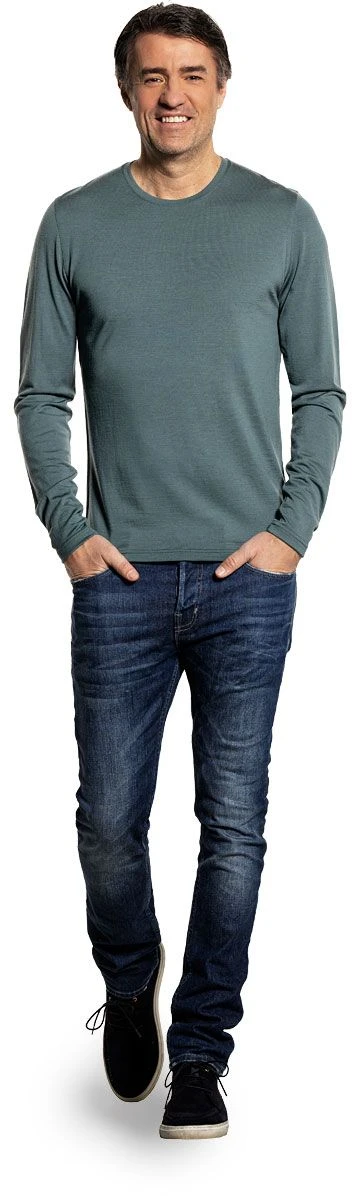 Shirt Long Sleeve Green Sage 2 Shirt Long Sleeve Green Sage - Afbeelding 2