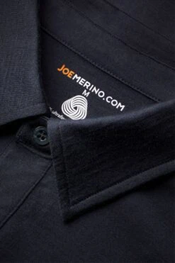 Joe Shirt Polo Long Sleeve Blue Grey -Kleding Winkel joe shirt polo bluegrey detail web 1