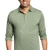 Shirt Polo Long Sleeve Agave Green