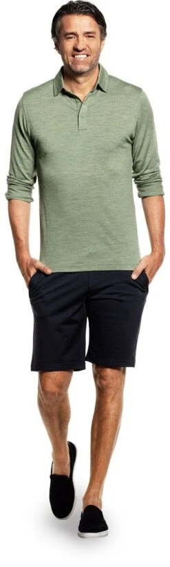 Shirt Polo Long Sleeve Agave Green -Kleding Winkel joe shirt polo longsleeve agavegreen john1