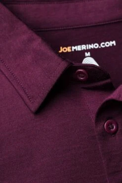 Joe Shirt Polo Short Sleeve Red Cabbage -Kleding Winkel joe shirt polo redcabbage detail