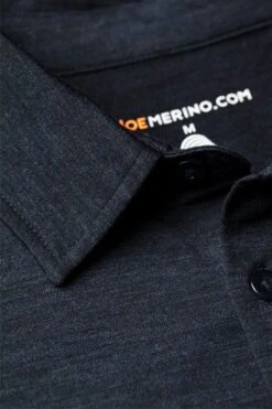 Joe Shirt Button Up Short Sleeve Blue Whale -Kleding Winkel joe shirt pololong bluewhale detail 1