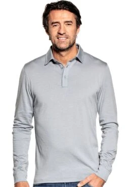 Shirt Polo Long Sleeve Early Sky