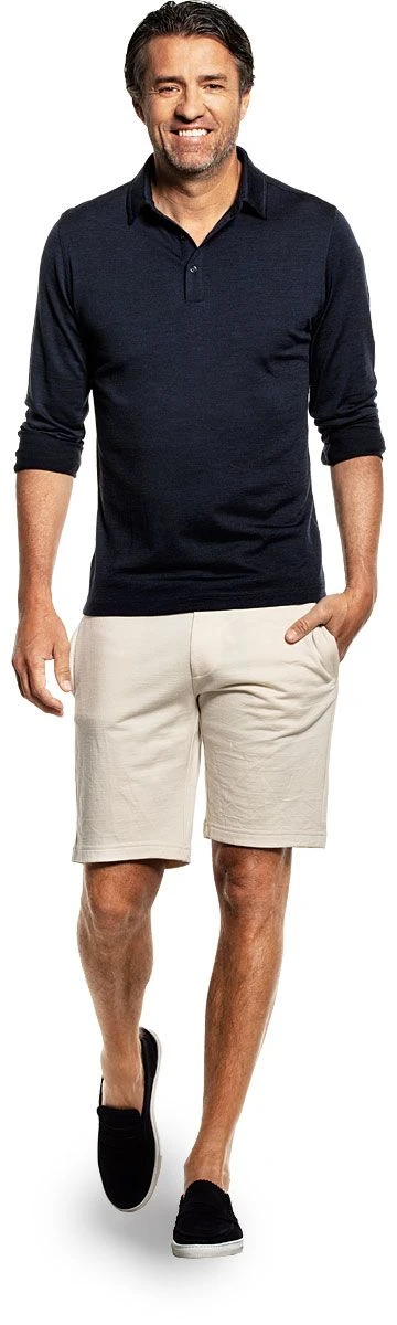 Shirt Polo Long Sleeve True Navy 3 Shirt Polo Long Sleeve True Navy - Afbeelding 3